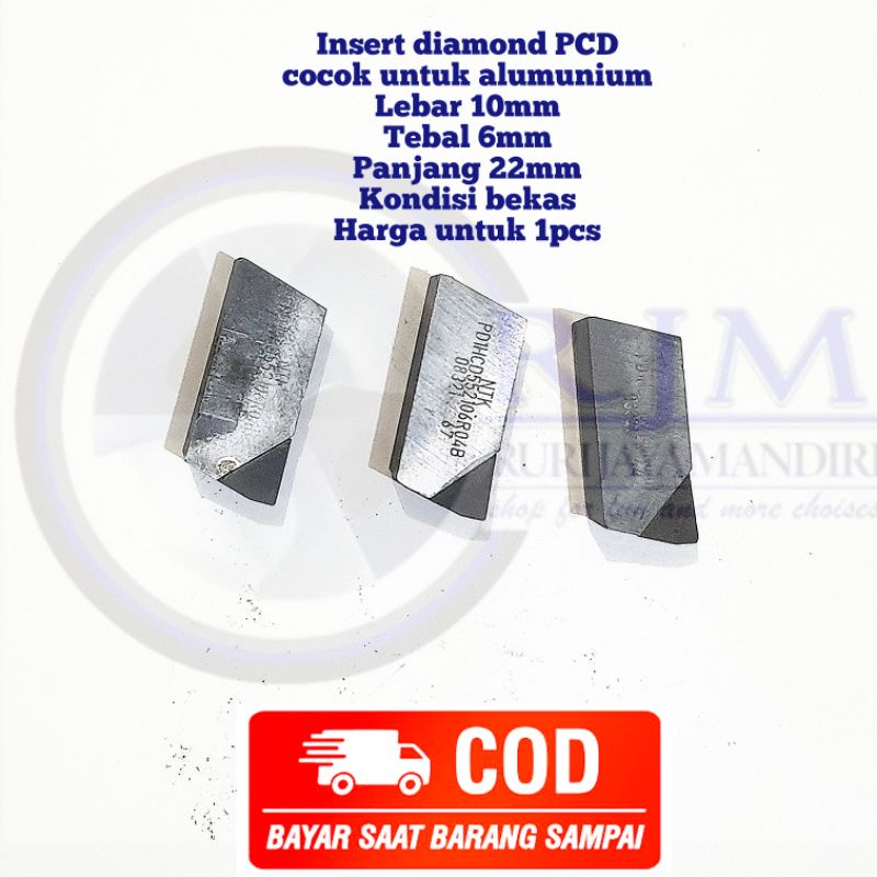 Jual Pahat Bubut Betel Insert Diamond PCD Cocok Untuk Alumumium