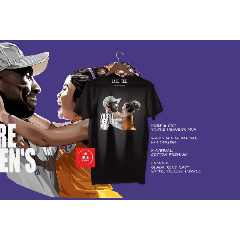 Jual KAOS BASKET NBA KOBE BRYANT GIGI LOS ANGELES LAKERS JAJE TEE