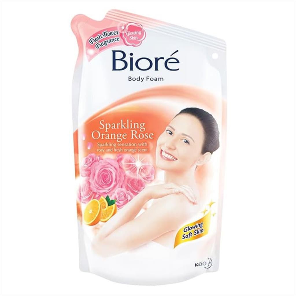 Jual Biore Body Foam Sparkling Orange Rose 250 Ml Shopee Indonesia