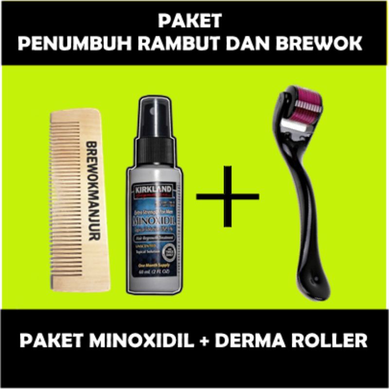 Jual Minoxidil Kirkland Original Derma Roller Pembuka Pori Pori Kulit