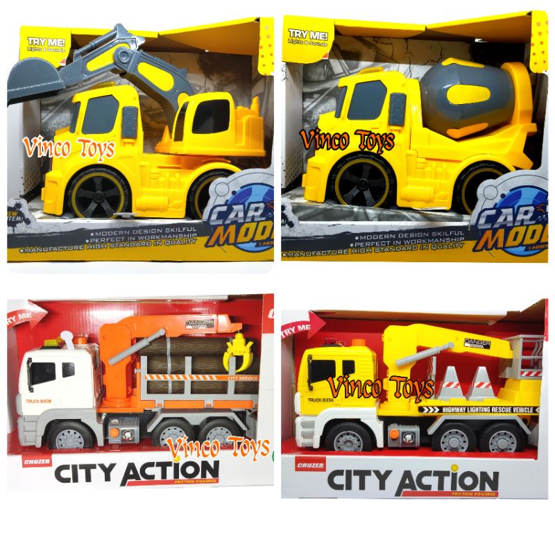 Jual Mobil Mainan Konstruksi CITY ACTION CRUZER Truk Pengangkut Kayu