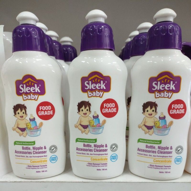 Jual SLEEK BABY BOTTLE NIPPLE CLEANSER 150ML Shopee Indonesia