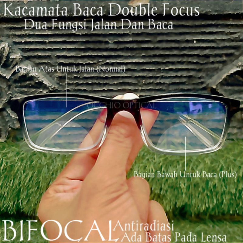 Jual Kacamata Double Focus Antiradiasi Baca Dan Jalan Pria Wanita