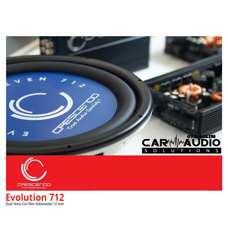 Jual Crescendo Evolution 712 Dual Voice Coil 12 Inch Subwoofer Shopee