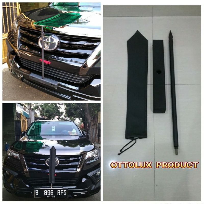 Jual Tiang Bendera Mobil Lengkap Dasi Model Pejabat Menteri Diplomat