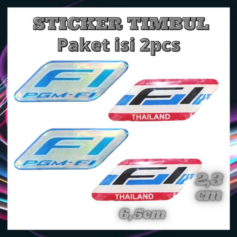 Jual Sticker Timbul Stiker Cutting Setiker Nyala Dimensi Fi Pgm