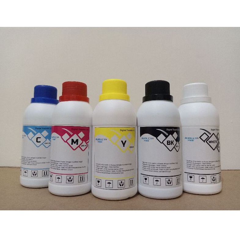 Jual Tinta Dtf Audley 250ml Cmyk White Kualitas Premium Indonesia