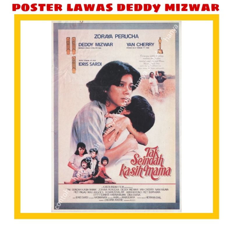 Jual Poster Film Lawas Tak Seindah Kasih Mama Poster Film Deddy