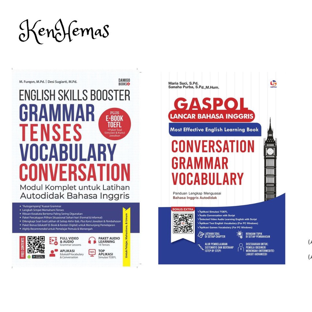 Jual Buku English Skills Booster Grammar Tenses Vocabular Edisi