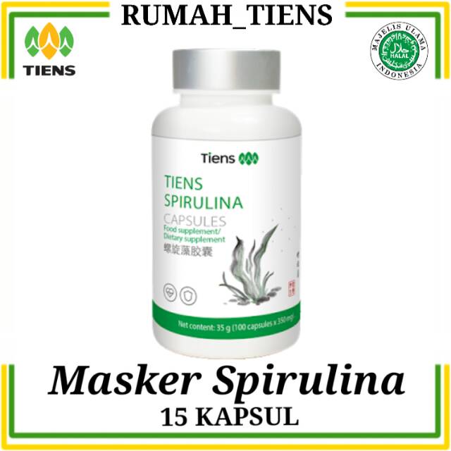 Jual Tiens Masker Spirulina Original Kemasan Kapsul Kapsul