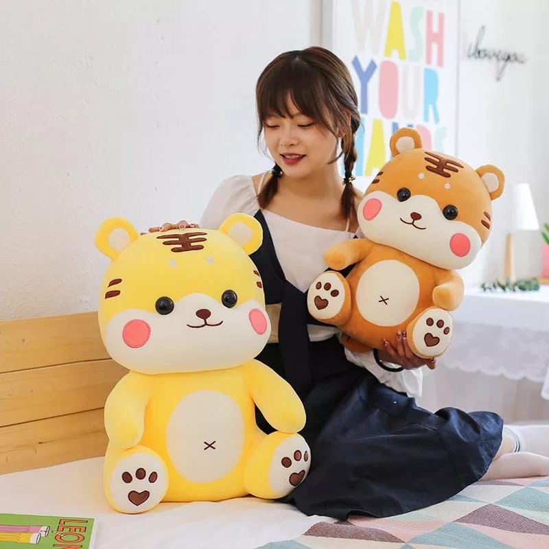 Jual Boneka Tiger Macan Harimau Viral Tinggi 28cm Berlabel SNI Shopee