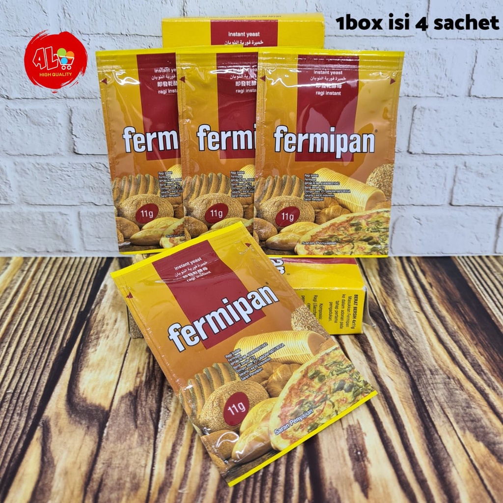 Jual Fermipan Ragi Instant Yeast 4x11g Bahan Kue Baking Roti Shopee