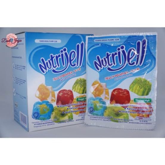 Jual Nutrijell Plain 15gr Box 12 Sachet Shopee Indonesia