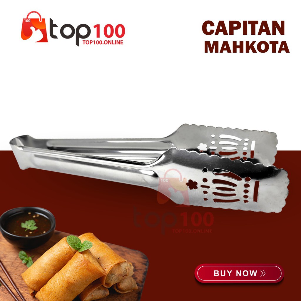 Jual Top100 Capitan Kue Stainless Steel Jepitan Makanan Tebal