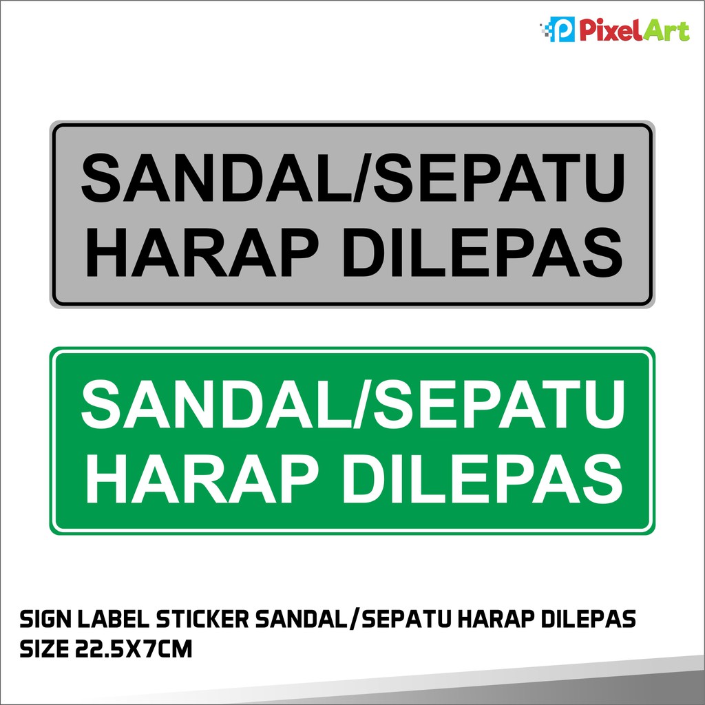 Jual SIGN LABEL STICKER SANDAL SEPATU HARAP DILEPAS Shopee Indonesia