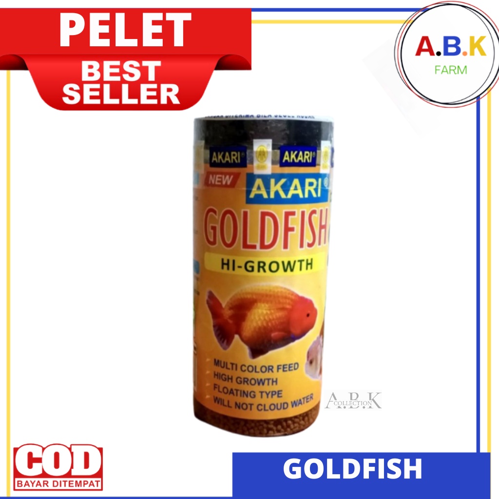 Jual Pelet Akari Goldfish Hi Growth Gr Pellet Gold Makanan Ikan Mas