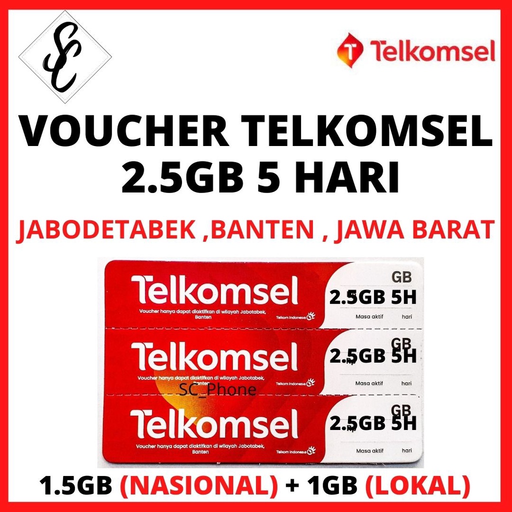 Jual Voucher Telkomsel Gb Hari Jabodetabek Banten Jabar Jawa