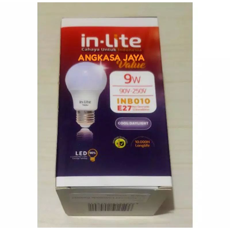 Jual Lampu LED In Lite Inlite 9w Warm White Kuning Shopee Indonesia