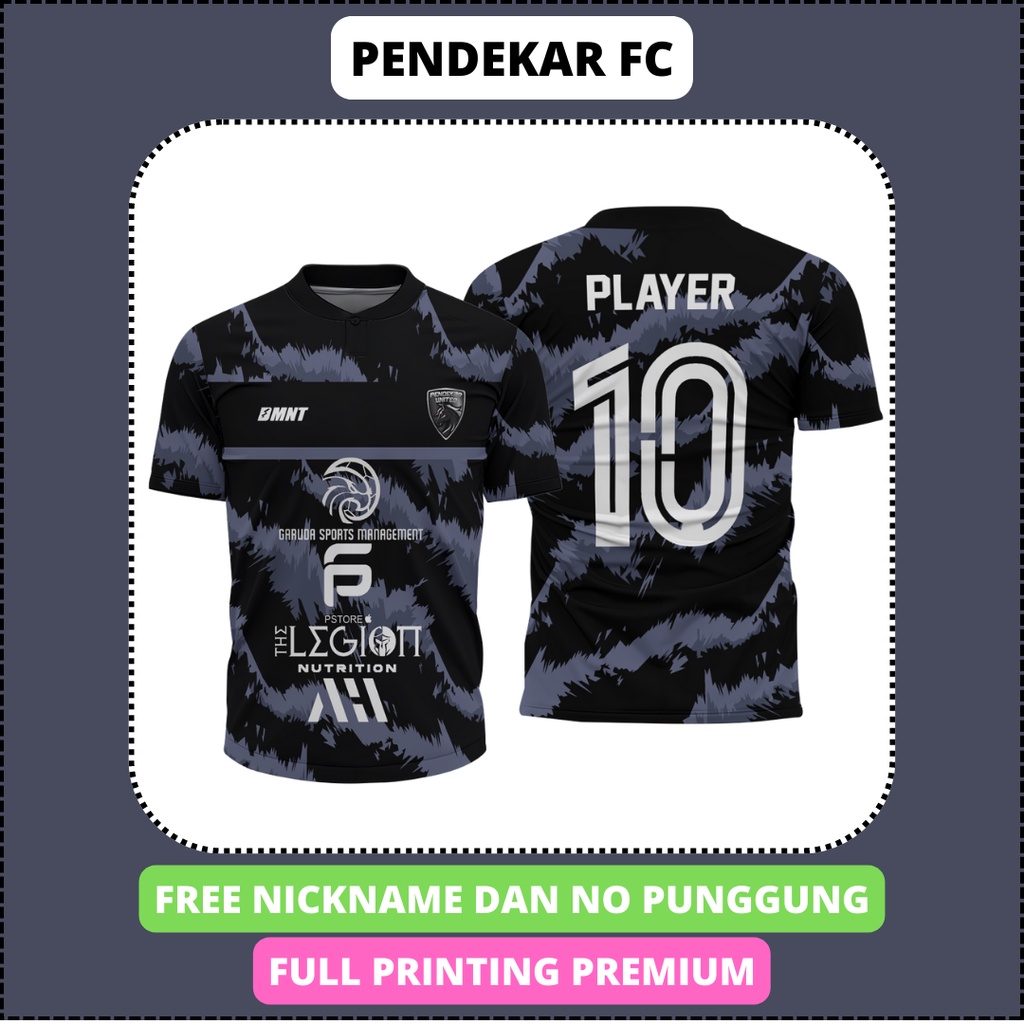 Jual Jersey Pendekar United Free Nama Dan No Punggung Full