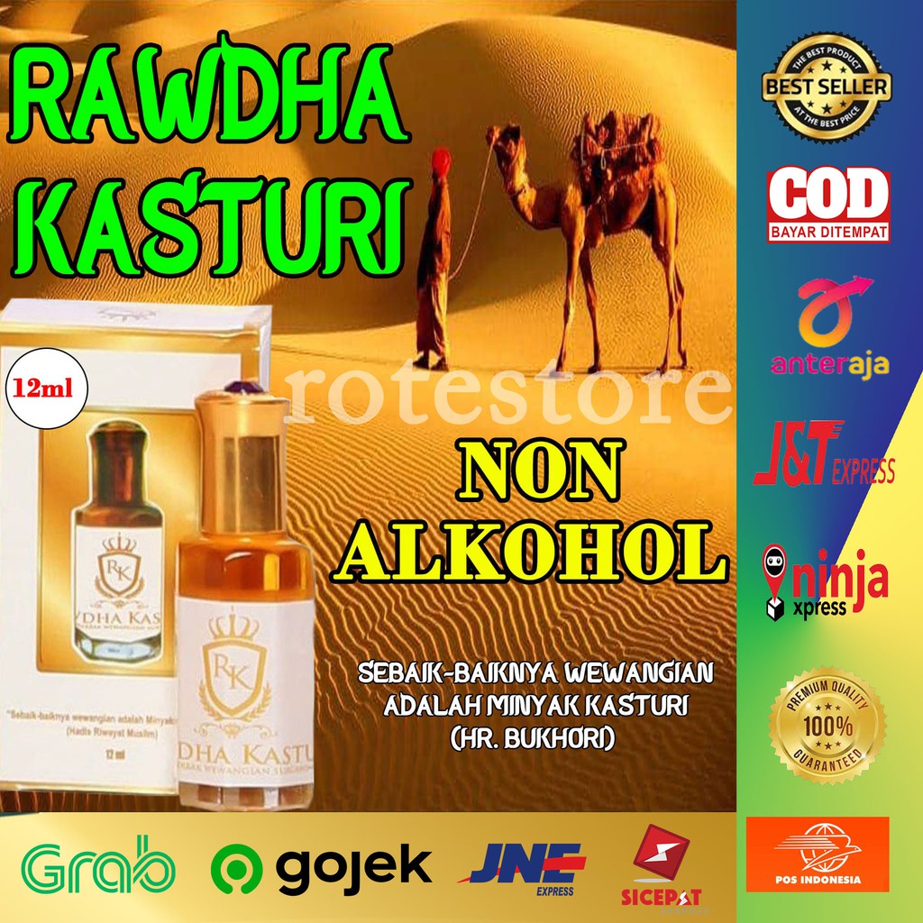 Jual Parfum Kasturi Rawdha Minyak Wangi Kasturi Original Asli Arab