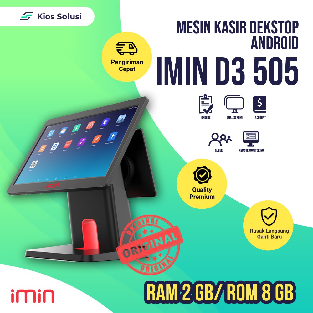 Jual Mesin Kasir Android Dekstop Mesin Kasir Dua Layar Imin D