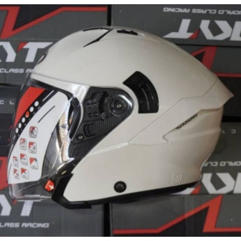 Jual Helm Half Face Kyt Nfj White Shopee Indonesia