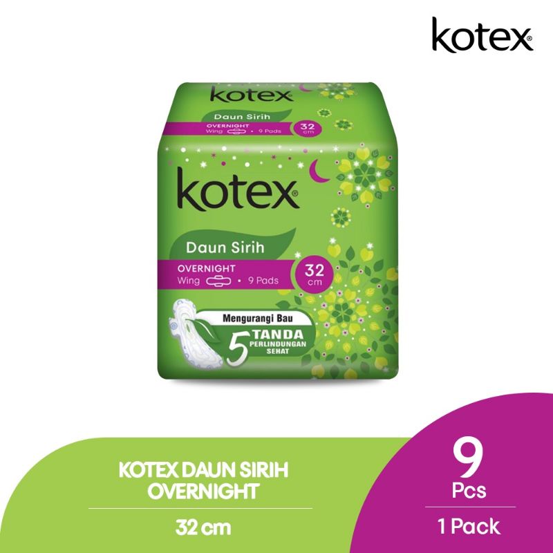 Jual Kotex Overnight Daun Sirih Cm S Free Pantyliner Lw S