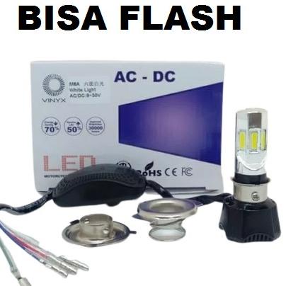 Jual Lampu LED Motor 6 Sisi Driver AC DC H6 H4 HS1 35W 3 6