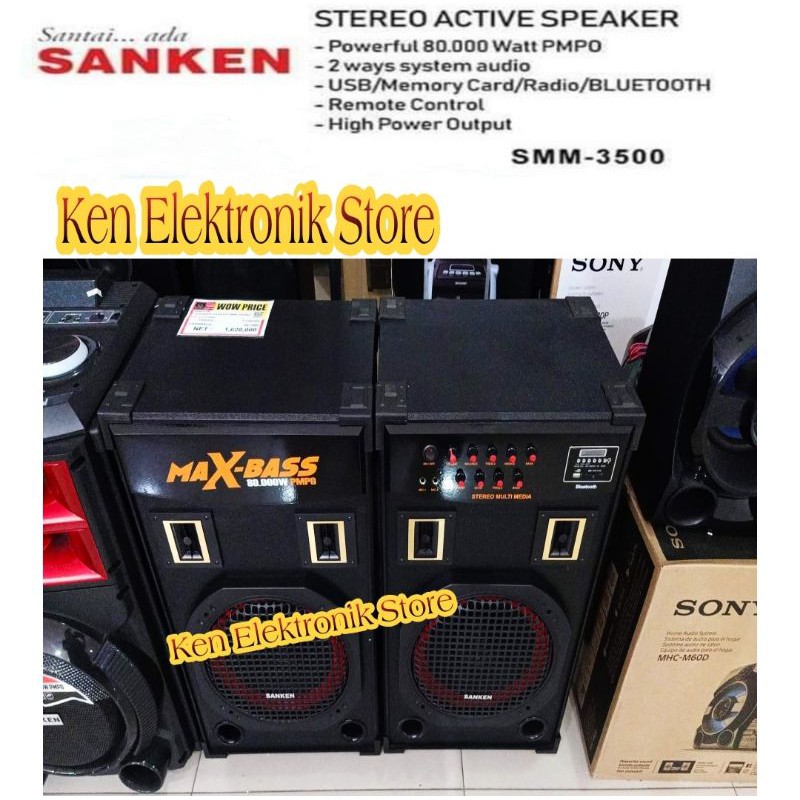 Jual Sanken Speaker Aktif Smm Bu Active Speaker X Tra Bass With