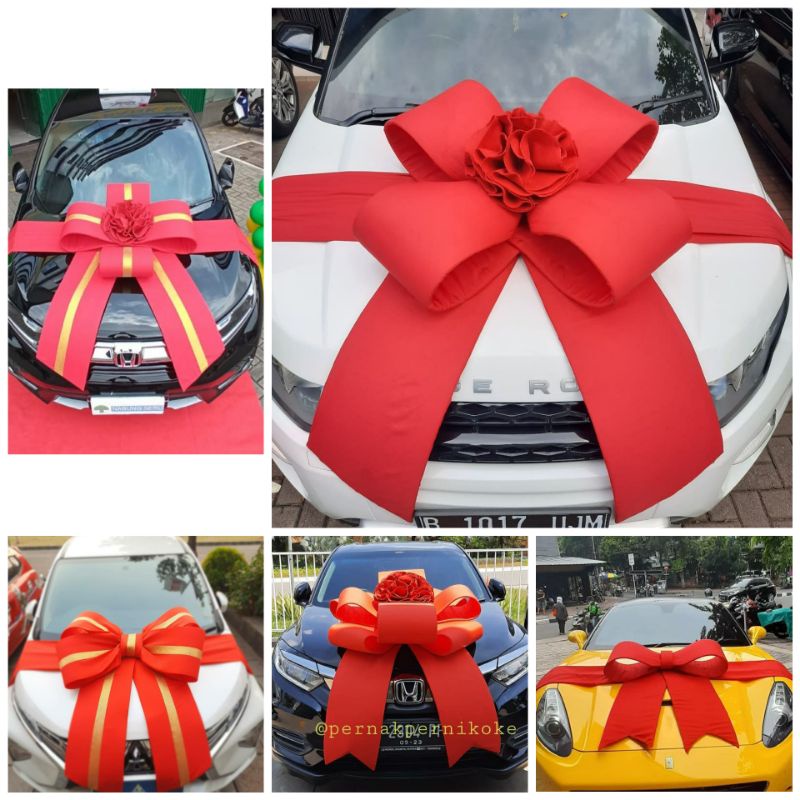 Jual Pita Mobil Hadiah Pita Kado Big Bow Pita Gede Raja Pita Dekor