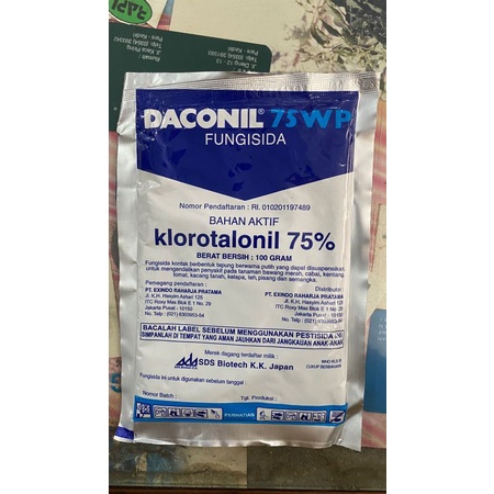 Jual Fungisida Daconil 75 WP Klorotalonil 75 Isi 100gr Dr PT EXINDO