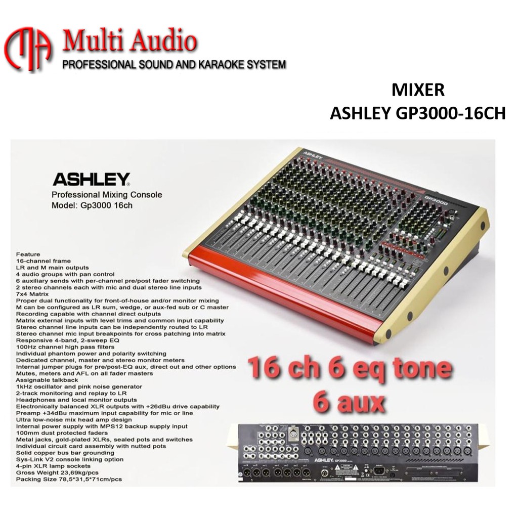 Jual Professional Mixing Console Ashley Gp Chanel Shopee Indonesia