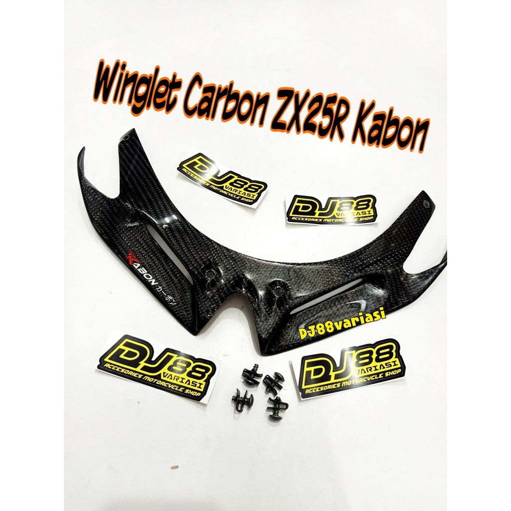 Jual Winglet Carbon Zx25r Kabon Premium Carbon Kevlar Kawasaki Zx 25r