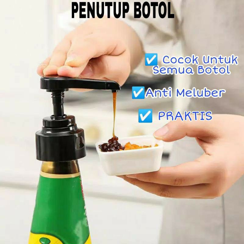 Jual Tutup Botol Minyak Kecap Saos Sirup Alat Press Pompa Kecap Penutup