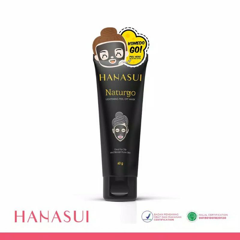 Jual Hanasui Naturgo Peel Off Mask Gr Black Tube Mengangkat