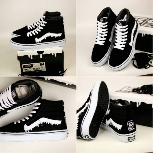 Jual Premium Sepatu Vans Sk Black White X Magical Mosh Misfits