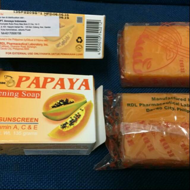 Jual SABUN PAPAYA ORIGINAL PAPAYA BRIGHTENING SOAP 135GR Shopee