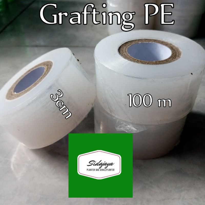 Jual Plastik Grafting Tape PE Parafilm Plastik Okulasi 3cm Shopee