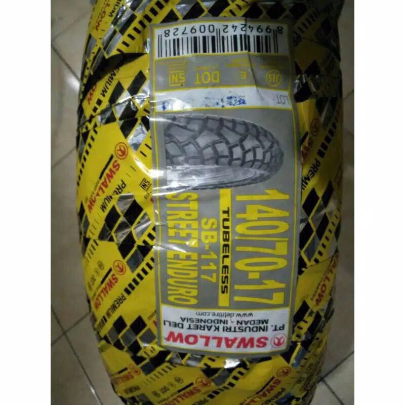 Jual BAN SWALLOW STREET ENDURO SB 117 SB117 Ukuran 140 70 17 Ban Motor