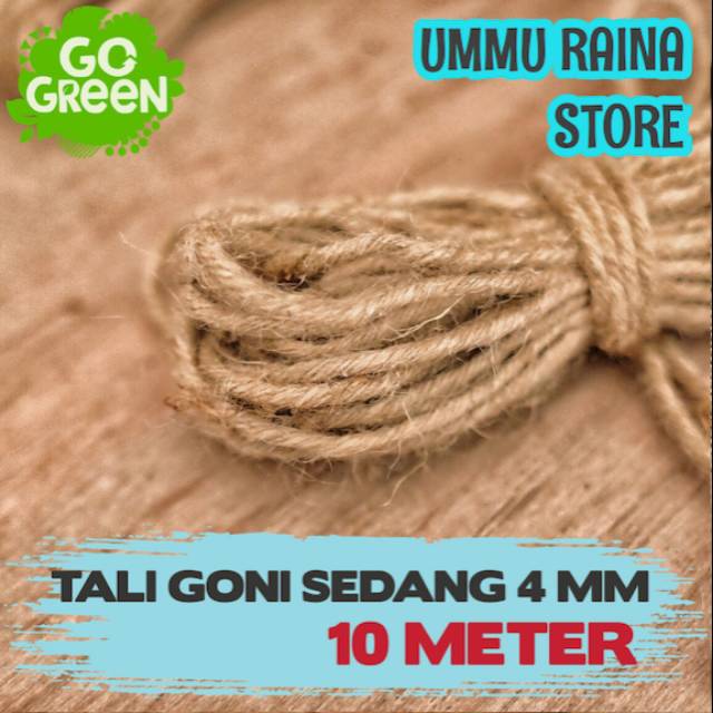 Jual Tali Goni Sedang Meter Ply Tali Rami Jute Rope Shopee