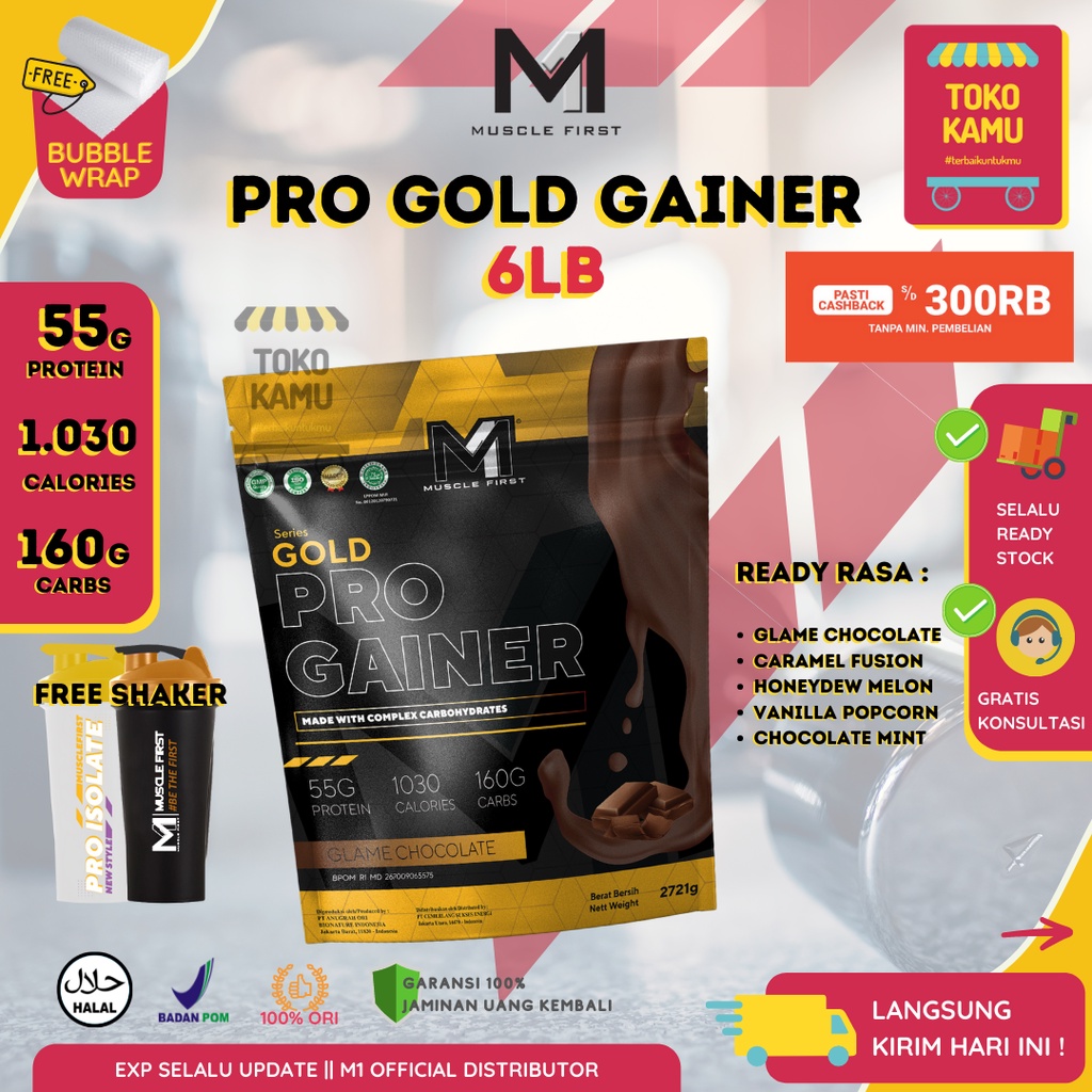 Jual M Gold Pro Gainer Lbs Lbs Mass Gainer Serious Mass Dymatize