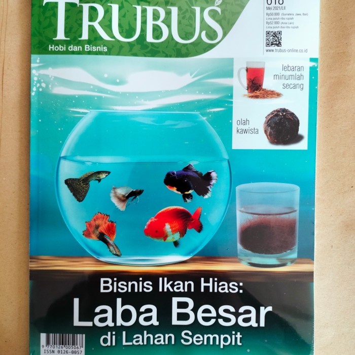 Jual Majalah Trubus Mai Bisnis Ikan Hias Laba Besar Dilahan