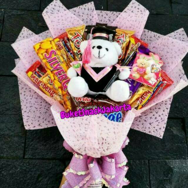 Jual Buket Snack Wisuda Sds Boneka Bouquet Graduation Shopee