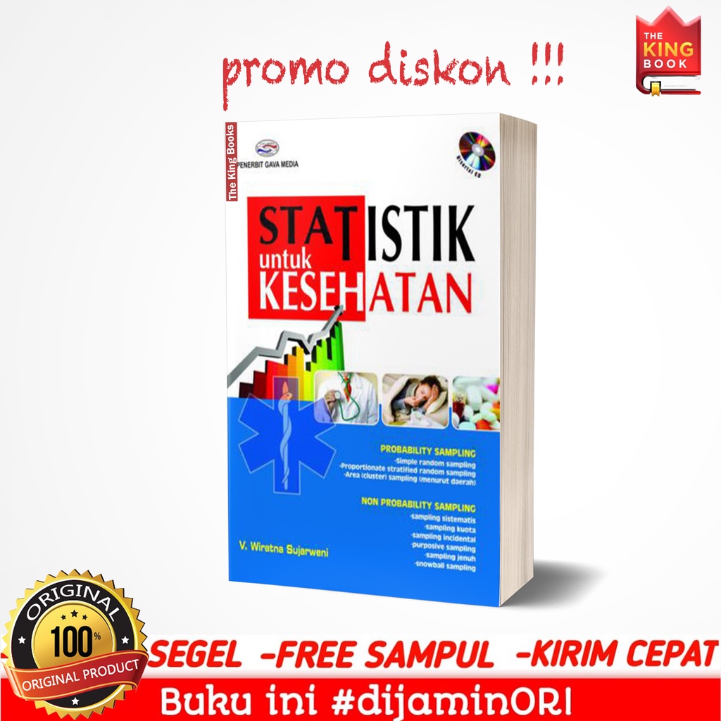 Jual BUKU STATISTIK UNTUK KESEHATAN Statistik Untuk Kesehatan