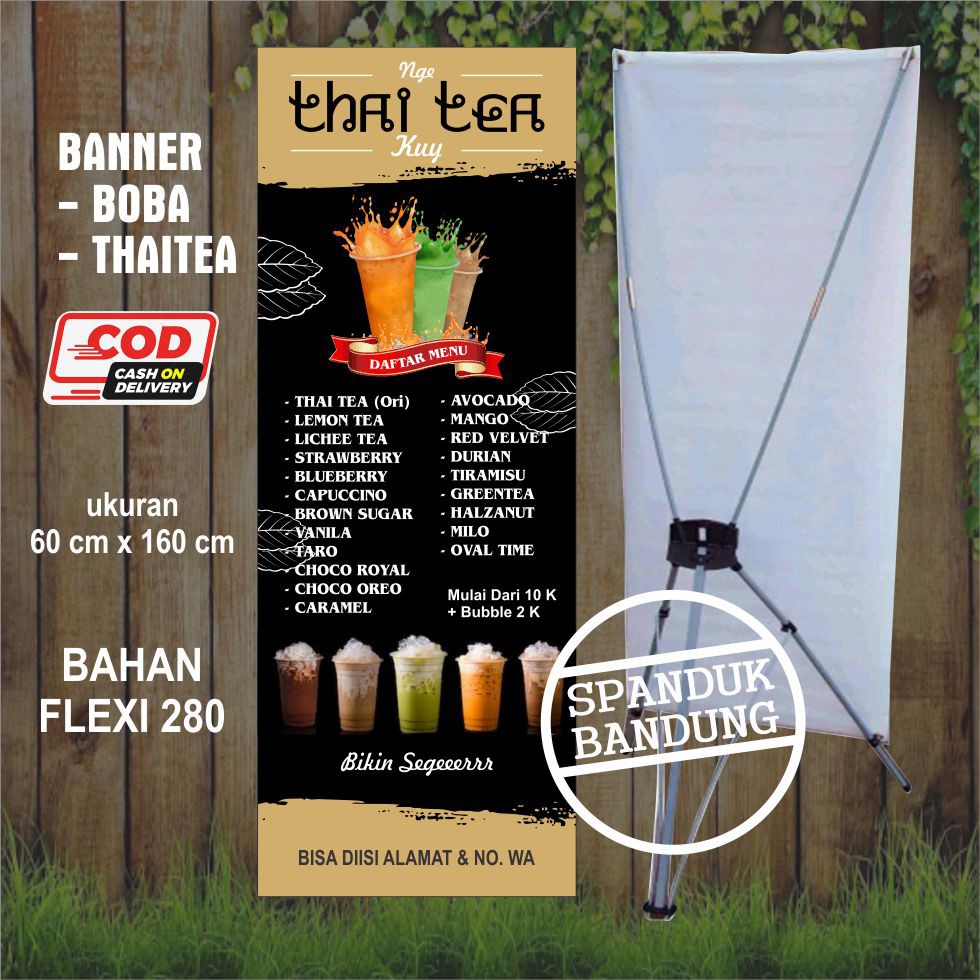 Jual Spanduk Boba Drink Banner Boba Drink Paket Banner Usaha