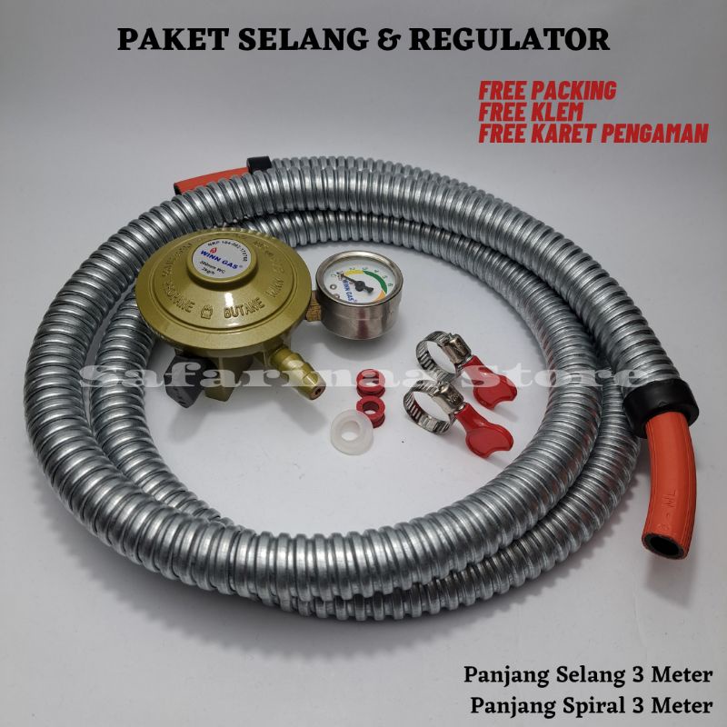 Jual Regulator Gas Lpg Winn Gas Dn M Set Panjang Selang Meter