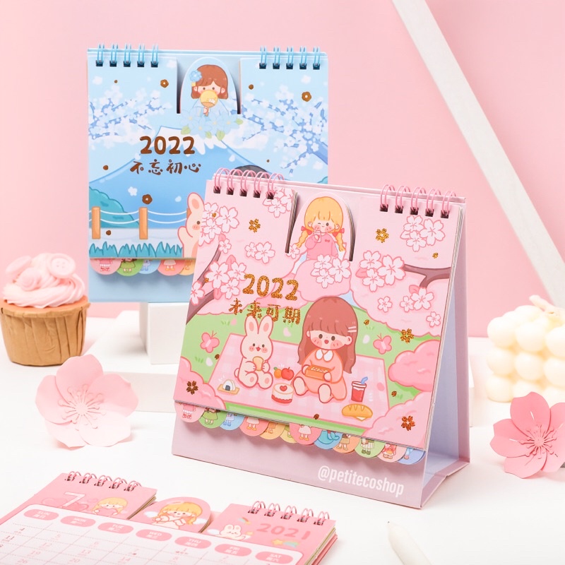 Jual Japan Girl Cute Calendar Kalender Meja Duduk Lucu Indonesia