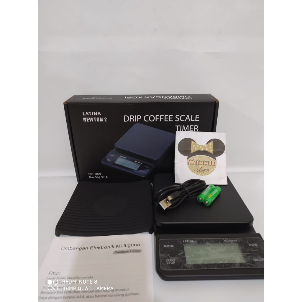 Jual Alat Kopi Latina Newton 2U RECHARGEABLE Drip Coffee Scale 2 0 DST