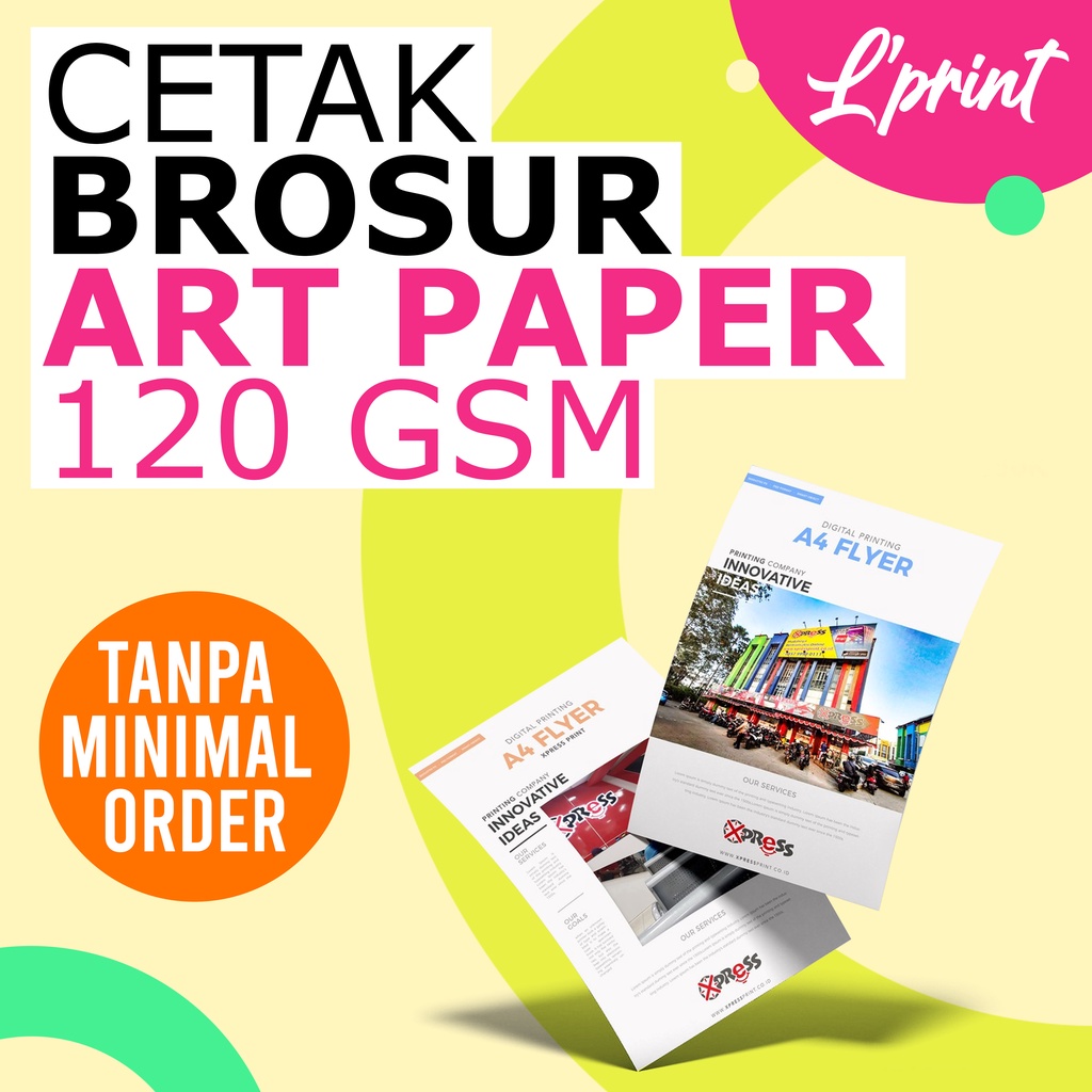 Jual CETAK BROSUR BISA SATUAN TANPA MINIMAL ORDER Shopee Indonesia