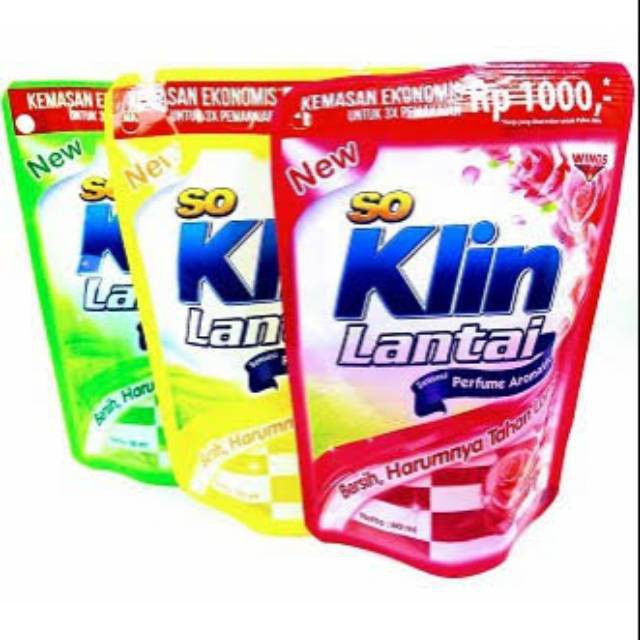 Jual Soklin Lantai Pembersih Lantai 80ml Pouch Shopee Indonesia